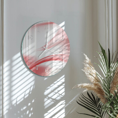 Round wall clock Abstract Art