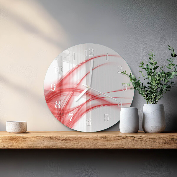 Round wall clock Abstract Art