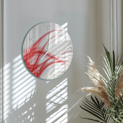 Round wall clock Abstract Art