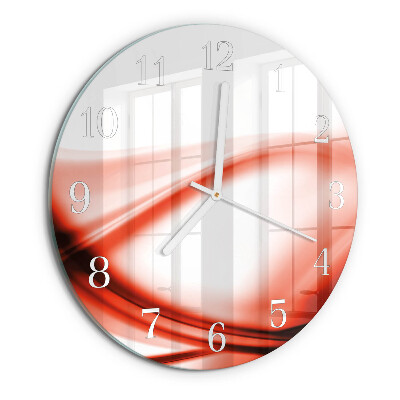 Round wall clock Abstract Lines
