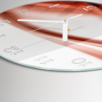 Round wall clock Abstract Lines