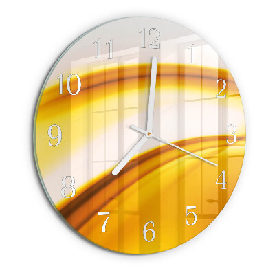 Round wall clock Abstract Art