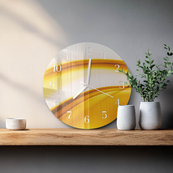 Round wall clock Abstract Art