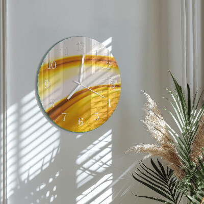 Round wall clock Abstract Art