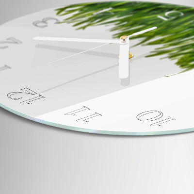 Round wall clock Grass