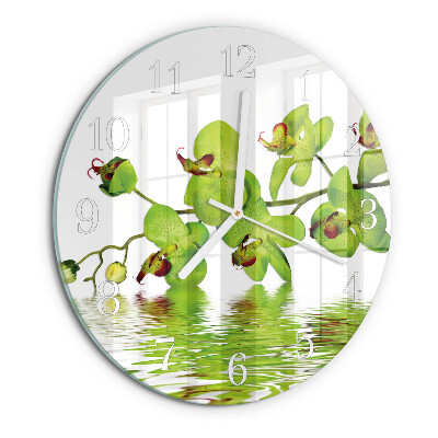 Round wall clock Orchid