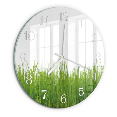 Round wall clock Floral Art