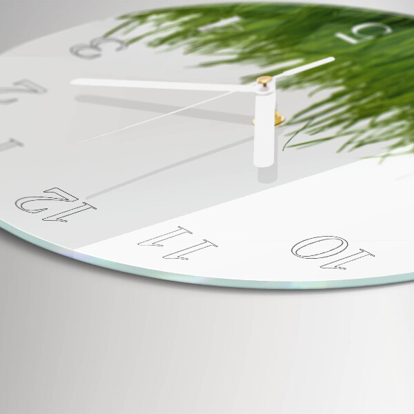 Round wall clock Floral Art