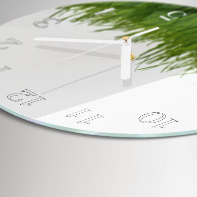 Round wall clock Floral Art