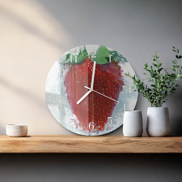Round wall clock Strawberry
