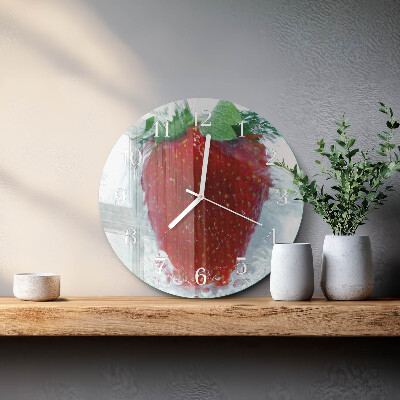 Round wall clock Strawberry