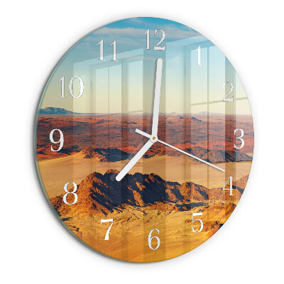 Round wall clock Desert