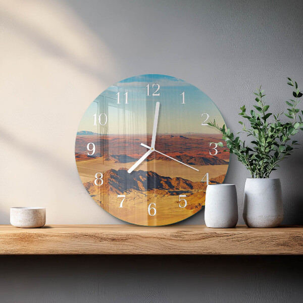 Round wall clock Desert