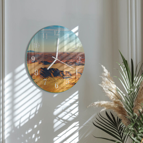 Round wall clock Desert