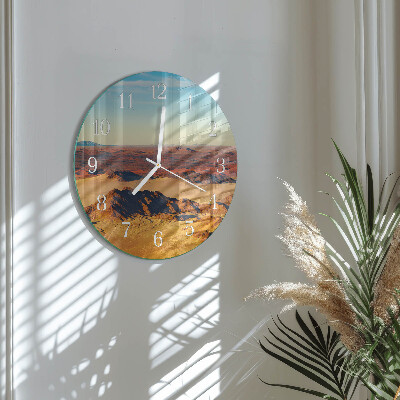 Round wall clock Desert