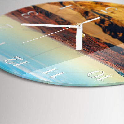 Round wall clock Desert
