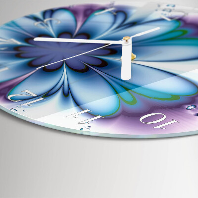 Round wall clock Flower