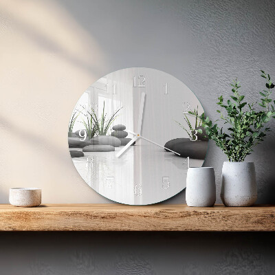 Round wall clock Stone Spa