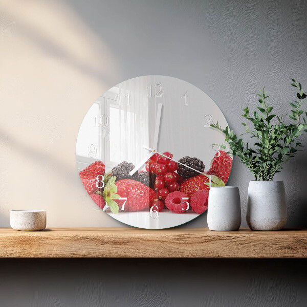 Round wall clock Fruit