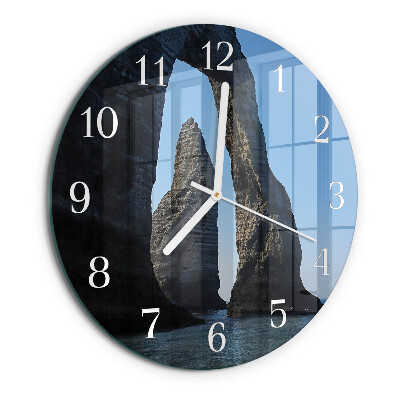 Round wall clock Stone