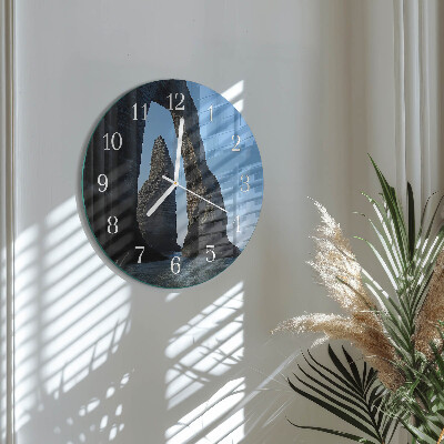 Round wall clock Stone