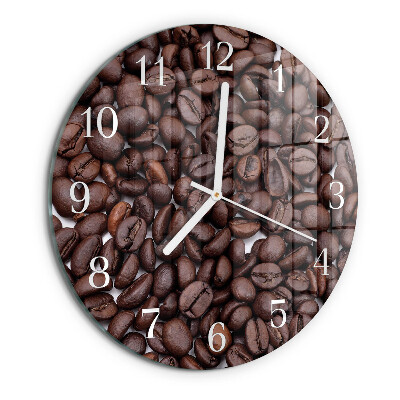 Round wall clock Coffee Beans