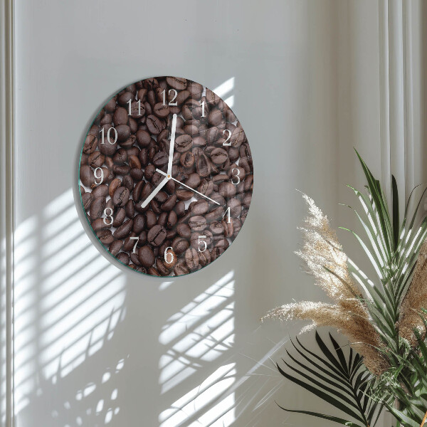 Round wall clock Coffee Beans