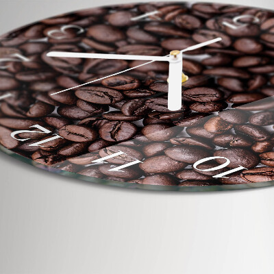 Round wall clock Coffee Beans