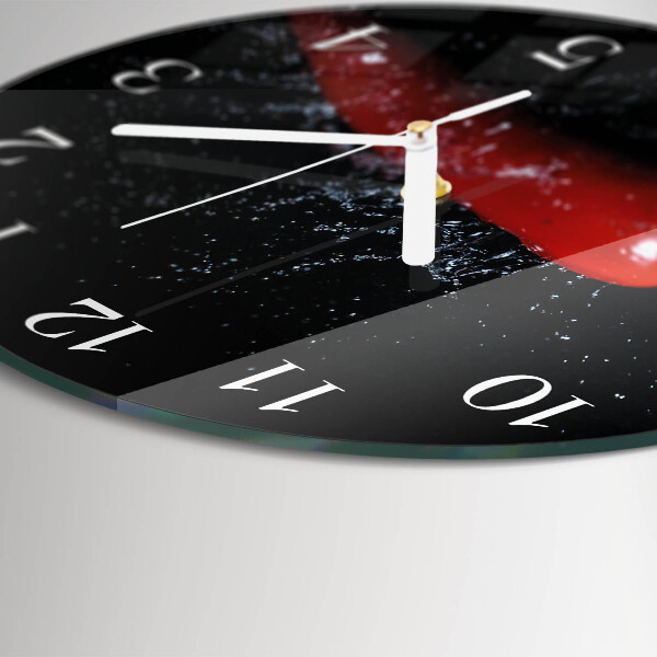 Round wall clock Chili peppers