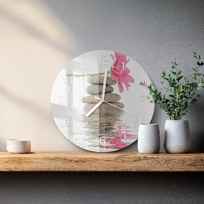 Round wall clock Stones