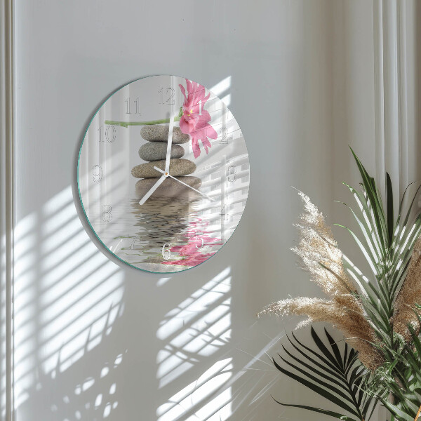 Round wall clock Stones
