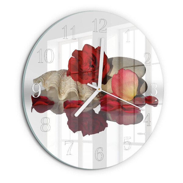 Round wall clock Rose Bowl