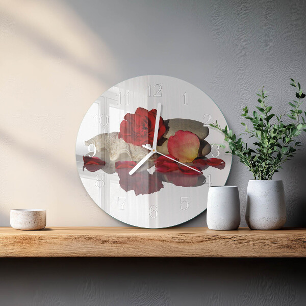 Round wall clock Rose Bowl