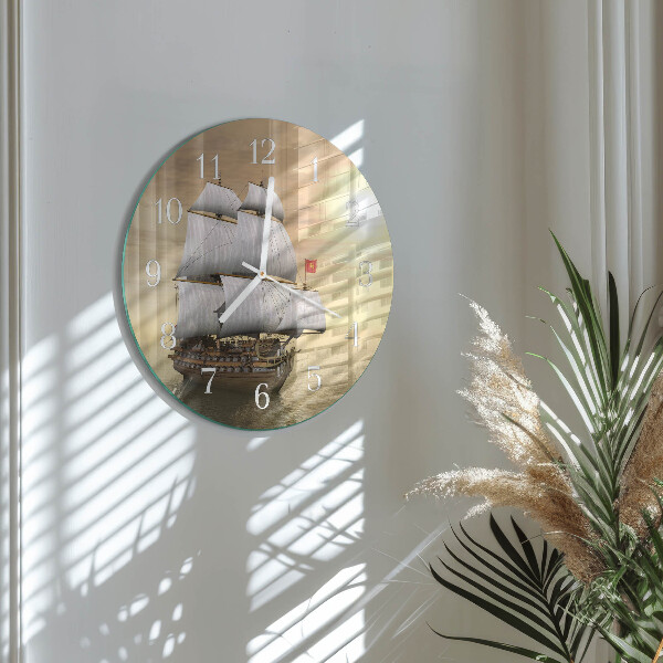 Round wall clock Ship