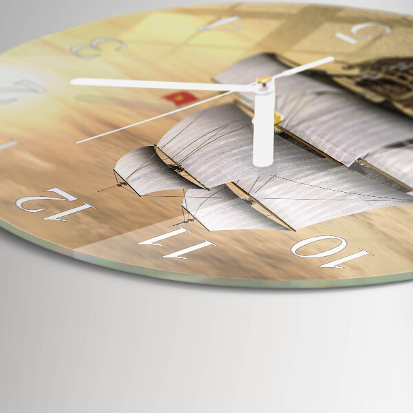 Round wall clock Ship