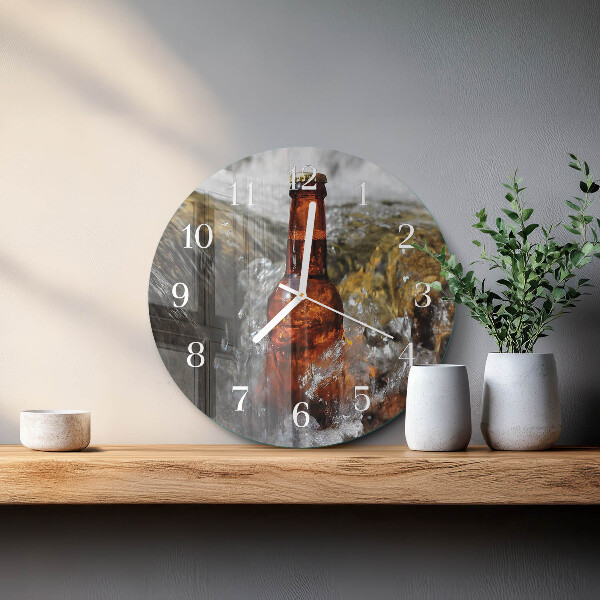 Round wall clock Beer