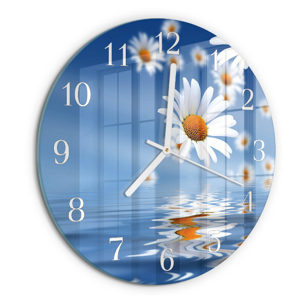 Round wall clock Flower