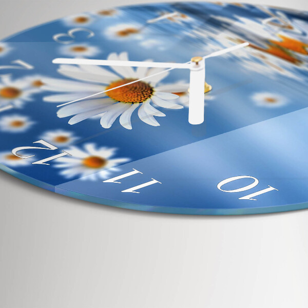 Round wall clock Flower