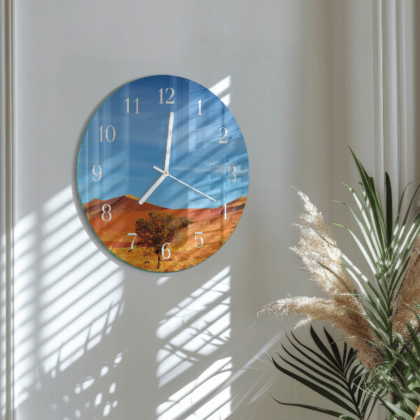 Round wall clock Desert