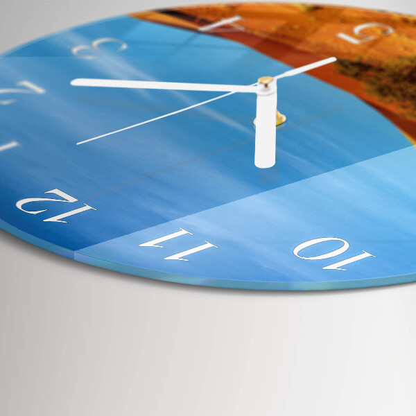 Round wall clock Desert