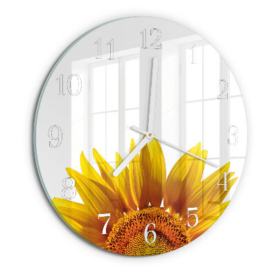 Round wall clock Flower