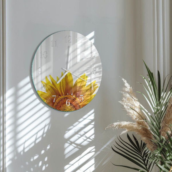Round wall clock Flower