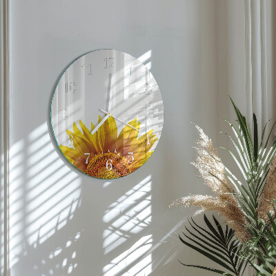Round wall clock Flower