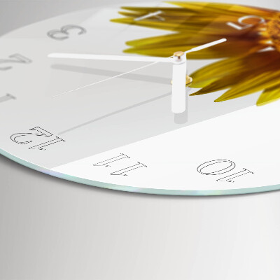 Round wall clock Flower