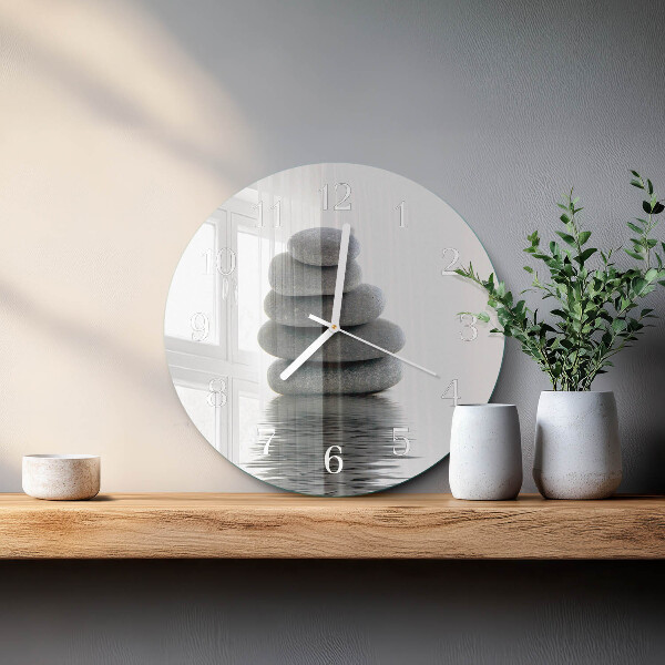 Round wall clock Stones