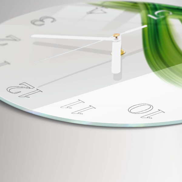 Round wall clock Abstract Wave