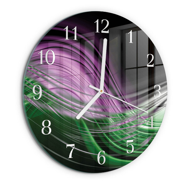 Round wall clock Abstract Art