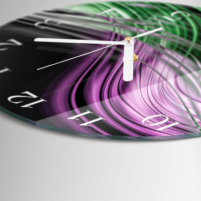 Round wall clock Abstract Art