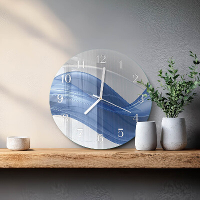 Round wall clock Abstract Lines