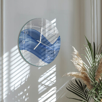 Round wall clock Abstract Lines